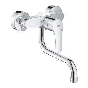 Grohe 31391003 Eurosmart Chrome zidna baterija (slavina) za sudoperu sa pokretnim izlivom donjim