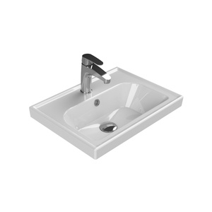 Turkuaz CeraStyle Frame White umivaonik (lavabo) 50x38x5 konzolni sa rupom za bateriju i prelivom 30900U