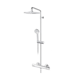 Rosan 1T37252 Stolz Thermo 250 Chrome kompletni tuš sistem termostatski sa ručnim tuš setom i četvrtastim nadglavnim tušem
