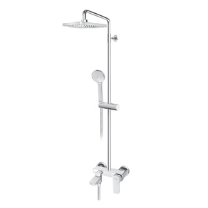 Rosan 137352 Stolz 250 Chrome kompletni tuš sistem sa izlivom, ručnim tuš setom i četvrtastim nadglavnim tušem