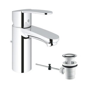 Grohe 33552002 Eurostyle Cosmopolitan 80 Chrome baterija (slavina) za umivaonik sa odlivnim ventilom sifona pop-up