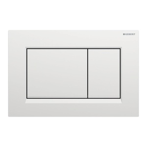 Geberit 115.883.JQ.1 Sigma30 Matt Chrome / Gloss Chrome taster za ugradne vodokotliće dvokoličinski četvrtasti