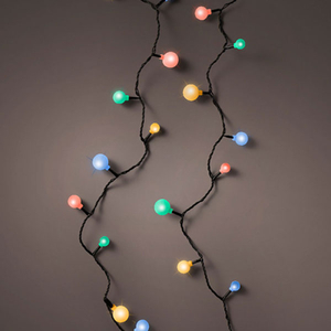 LED cherry lights steady outdoor L900cm - black/multi 494659