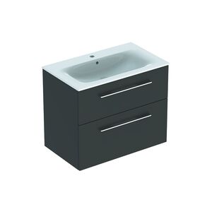 Geberit toaletni ormarić SELNOVA SQUARE 80 komplet, 2 fioke, lava