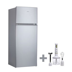 Vivax home frižider DD-207E S + Vivax mikser štapni set HBS-400WG