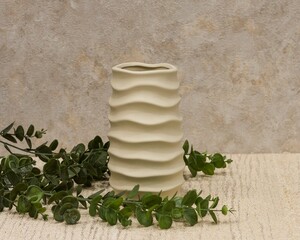 Dekordom Vaza collina wjm3354 20cm - beige - n43