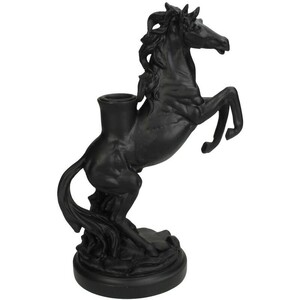 Dekordom Držač za sveću horse 23cm xet-8050 - black - ksn