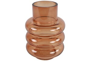 Dekordom Vaza nikky 14cm 790831 - brown - dcs