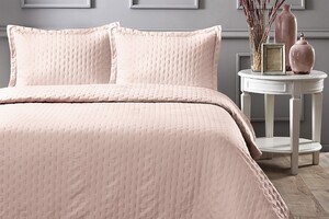 Dekordom Prekrivač trattino 200x220 - pudra