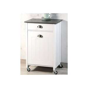 KESPER KSP25527 VIŠENAMENSKI ORMARIĆ SA TOČKIĆIMA SA 2 KANTE ZA OTPATKE BELI