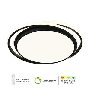 Forma LED plafonska lampa F2821-55C BK