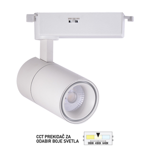 Forma LED šinski reflektor TL08-20CCT WH