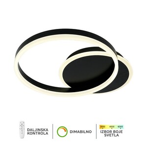 Forma LED plafonska lampa F2047-46C BK