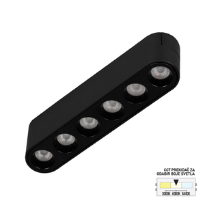 Forma LED magnetna svetiljka CCT ULTRA SLIM FMS2001-6 BK