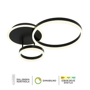 Forma LED plafonska lampa F2047-66C BK