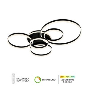 Forma LED plafonska lampa F2047-174C BK
