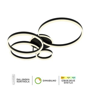 Forma LED plafonska lampa F2047-132C BK