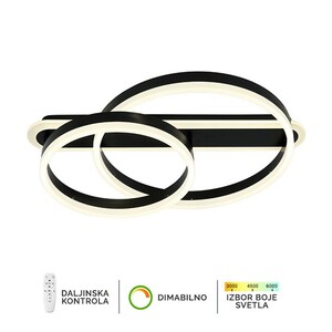 Forma LED plafonska lampa F2047-76P BK