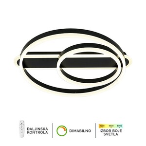 Forma LED plafonska lampa F2047-82P BK