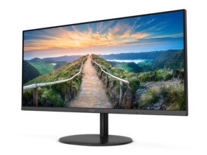 Monitor AOC 27 Q27V4EA, IPS, QHD, 75Hz, 4ms GtG, HDMI, DP, adaptive sync, VESA