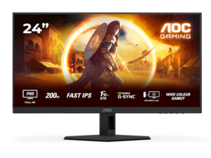 Monitor AOC 23.8 24G4HRE, IPS, FHD, 200Hz, 1ms GtG, 2xHDMI, DP, Gsync, freesync, gaming