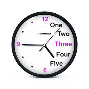 ESPERANZA ZIDNI SAT PRAGUE CRNI EHC014K