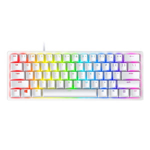 Tastatura Razer Huntsman Mini Mercury Edition 60% Opto-Gaming Keyboard (Clicky Purple Switch)
