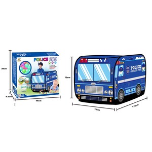 Dečja igraonica - šator, policijski auto, 50 loptica