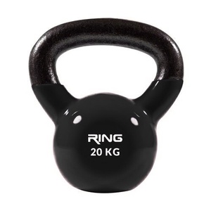 RING Kettlebell 20kg metal vinyl RX DB2174-20 black