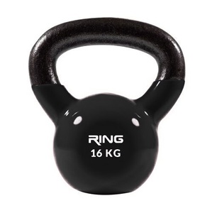 RING Kettlebell 16kg metal vinyl RX DB2174-16 black