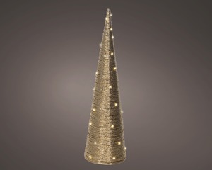 DekorDom novogodišnja dekoracija - led cone 60cm 489378 - gold - kmg