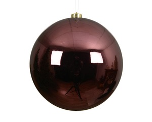 DekorDom novogodišnja dekoracija - hanging bauble 20cm 022742 - maroon - kmg