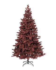DekorDom Novogodišnja jelka burgundy flock - 210cm