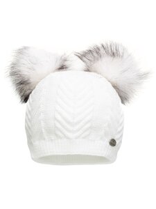 Ženska zimska kapa bela