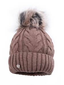 Ženska zimska kapa braon