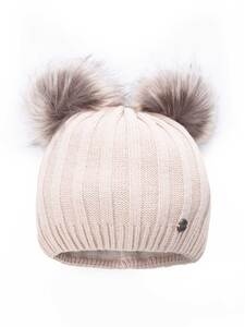 Ženska zimska kapa bež