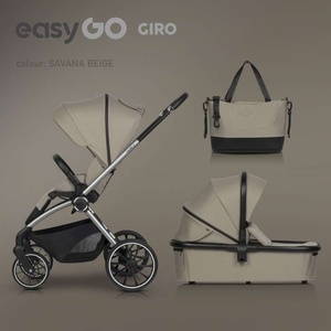 EURO CART EASY GO GIRO 2U1 KOLICA ZA BEBE SAVANA BEIGE W/EA/GIRO/SB