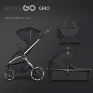 EURO CART EASY GO GIRO 2U1 KOLICA ZA BEBE EBONY BLACK W/EA/GIRO/EB
