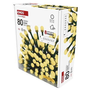 EMOS lanac - TREŠNJE 80 LED 8m
