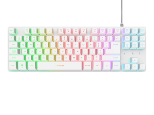 Tastatura TRUST GXT833 THADO žicna, RGB, TKL, gaming, bela