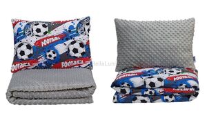 Dvostrani jorgan i jastuk 140x80 -  FOOTBALL