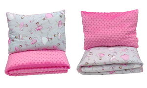 Dvostrani jorgan i jastuk 160X90 - ROZE BALERINA