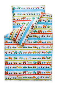 Posteljina 140x100cm - CARS AND STRIPES