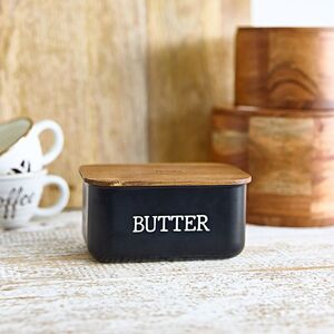 Dekordom Posuda za puter avila 15x10x7 - black - hml 044321