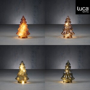 Dekordom Novogodišnja dekoracija - led tree 17cm 1178022 - edl 044563