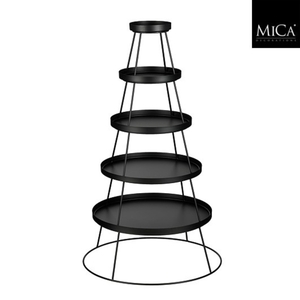 Dekordom Stalak crni set 3/1 120cm 1178493 - edl 044567