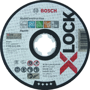 BOSCH Rezne ploče za razne materijale MultiMaterial X-LOCK s ravnim središtem 2608619270