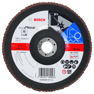 BOSCH lamelni brusni diskovi X571 Best for Metal, ravna verzija za velike ugaone brusilice 2608606737