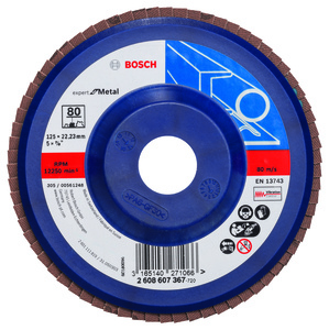 BOSCH lamelni brusni diskovi X551 Expert for Metal, ravna verzija, plastika 2608607367