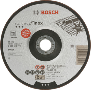 BOSCH Rezne ploče Standard for Inox s udubljenim središtem 2608619772